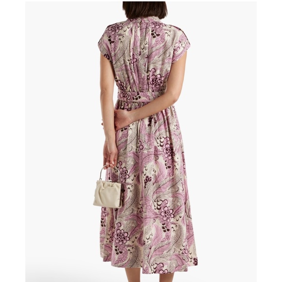 NWT Derek Lam 10 Crosby Celeste Pink Floral Print Dress - 00 - Picture 2 of 5